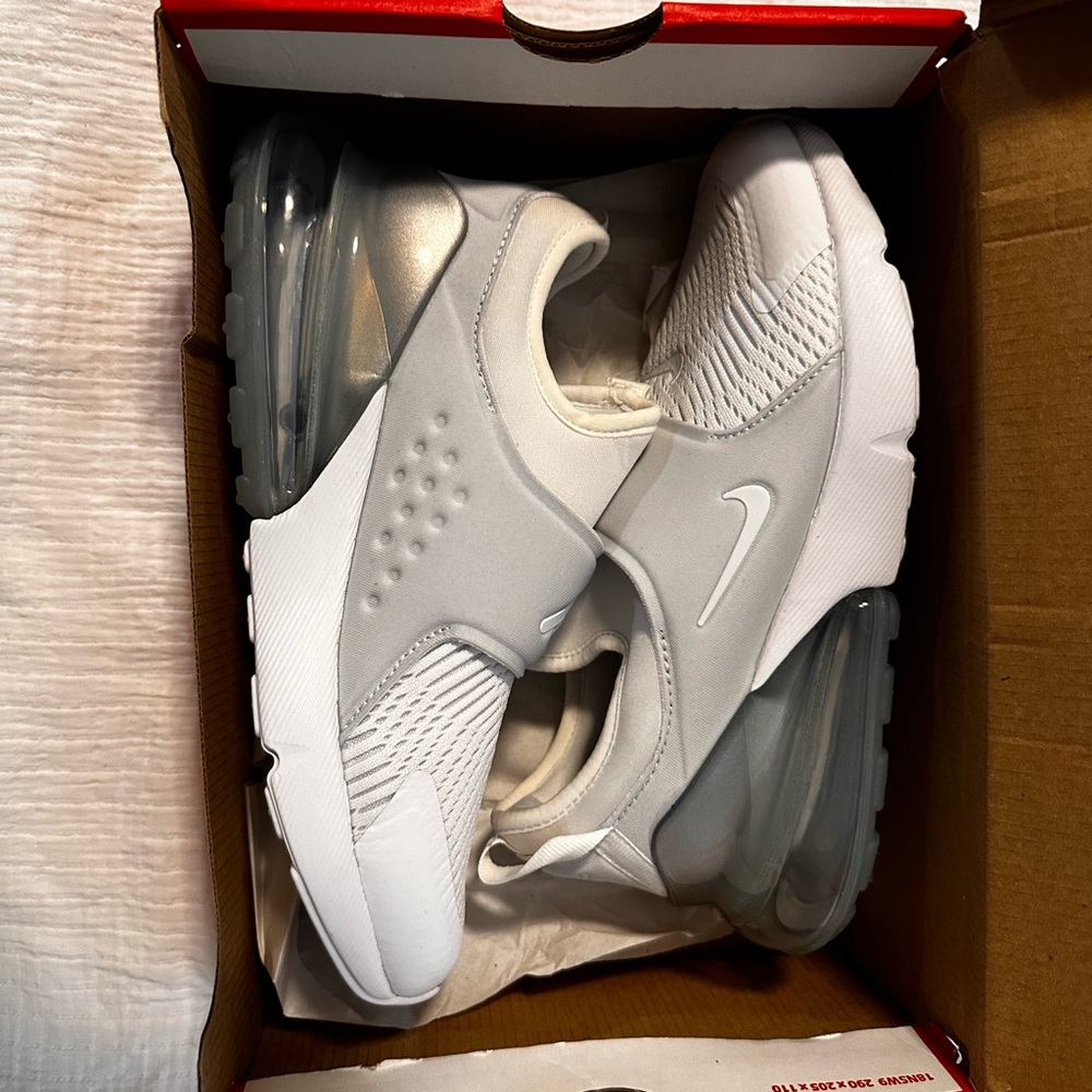 White/Silver Air Max 270 Extreme